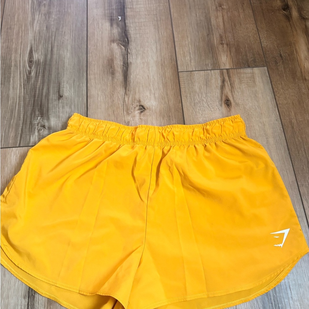 Gymshark Women's Sunburst Yellow Athletic Shorts